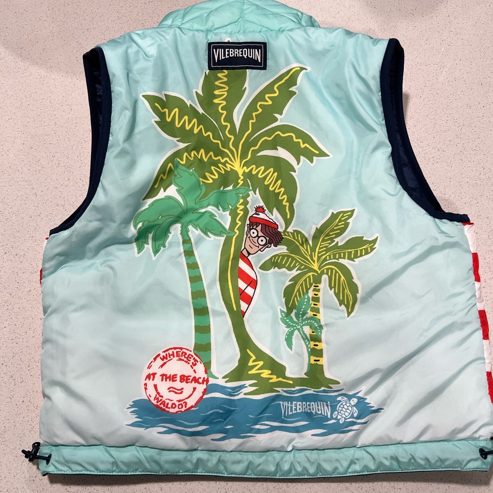 Vilebrequin Reversible Kids Vest “Where’s Waldo”  Size 6.